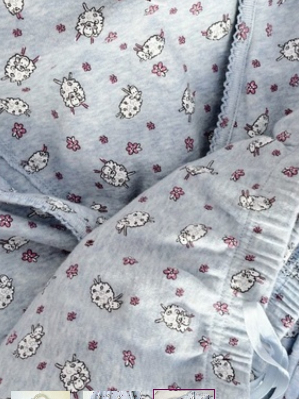 ISO! Light Blue Floral Sheep Print Cotton pajama Set 3Xcharter club WILL PAY$100